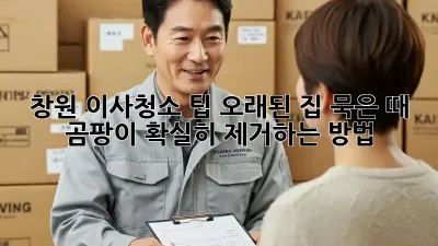 창원 이사청소 팁: 오래된 집 묵은 때, 곰팡이 확실히 제거하는 방법!